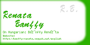 renata banffy business card